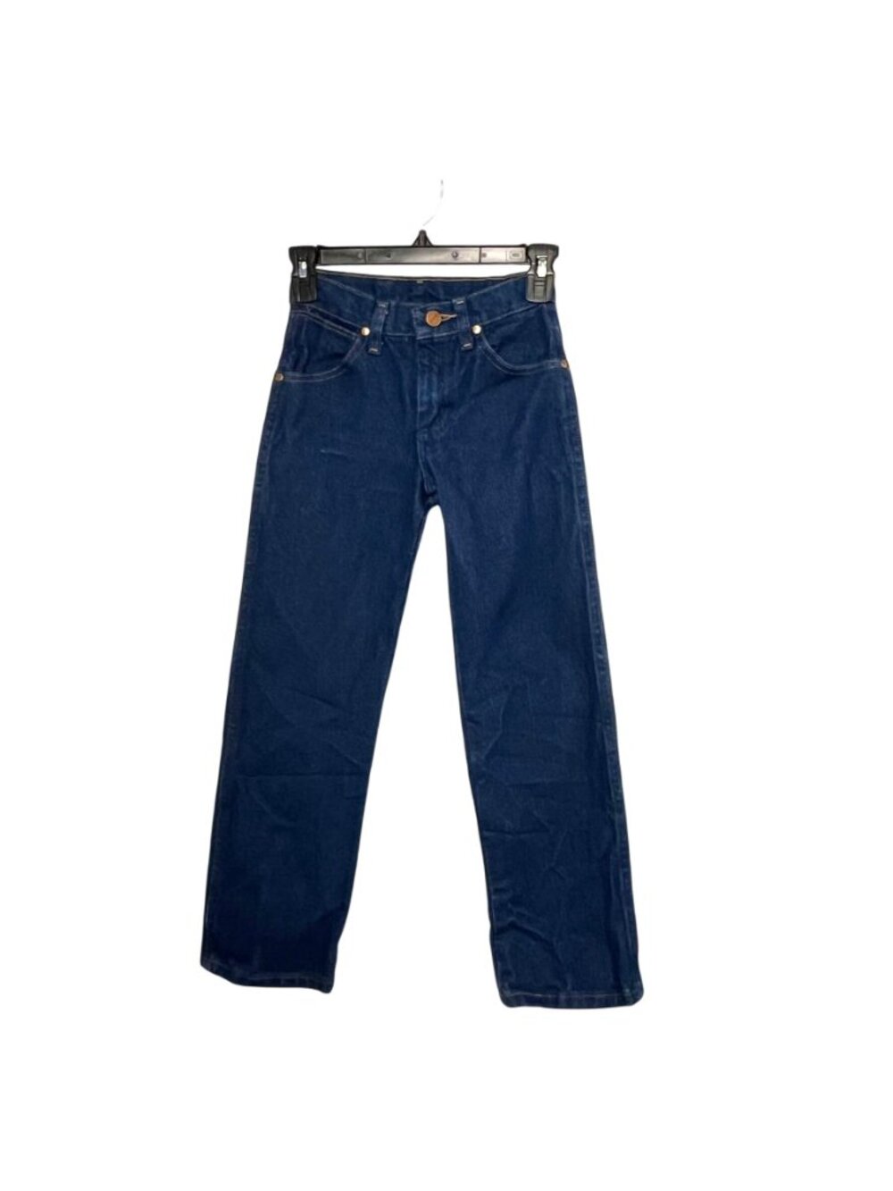 Wrangler Cowboy Cut Jeans Boys 8 Slim Blue Straight Adjustable Waist Denim Used - Picture 2 of 14
